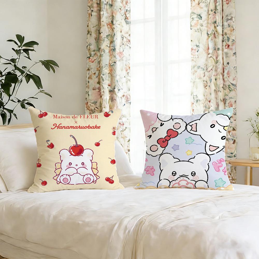 Hhanamaruobakee cartoon cushion cover For Pillow Printing Sofa Decoration Home Car Room Coffee Shop Office Nordic Simplicity