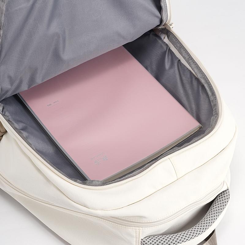 Middle School Student Schoolbag Color Block Women's Large Capacity Waterproof Lightweight Backpack