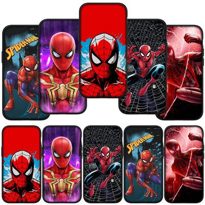 For iPhone 16 15 Xiaomi Redmi Note 13 12 11 Pro Max X 9 14 Plus XR Samsung Galaxy A15 S24 S23 Huawei OPPO Spider Marvel Man SpiderMan Phone Case
