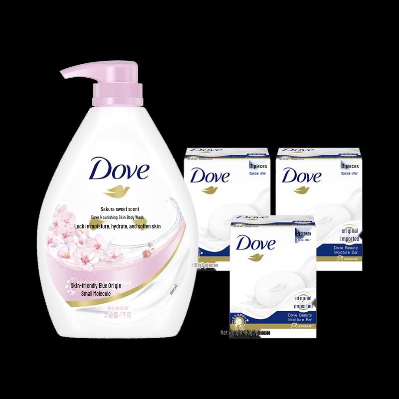 

Dove Cherry Blossom Shower Milk & Soap Bar Set