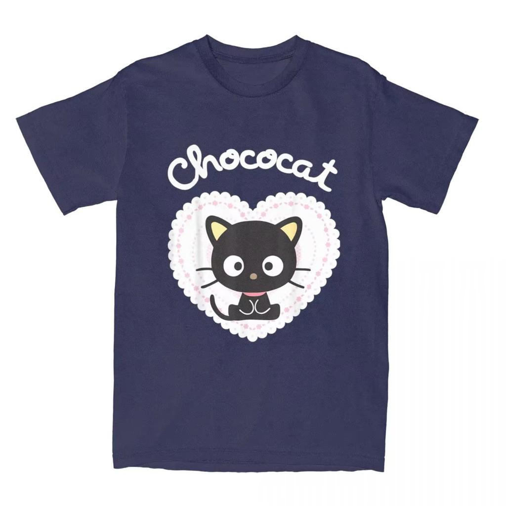 Chococat Sweet Valentine for Men Women T Shirts Cool Tees Short Sleeve O Neck T-Shirts Pure Cotton Party Clothing