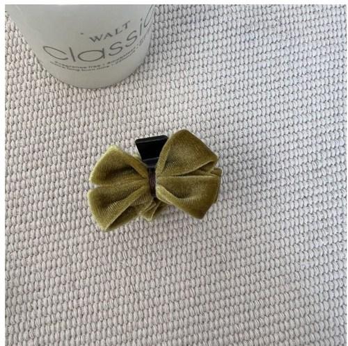 Red Velvet Bow Small Hair Claw High Ponytail Sweet Bow Hairpin Cute Bangs Side Clip Grip Headdress Barrettes Hair Accessories