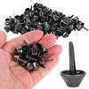 200Pcs Flat Feet Studs Gun Black DIY Leather Luggage Bags Handbags Craft Accessories 12mm