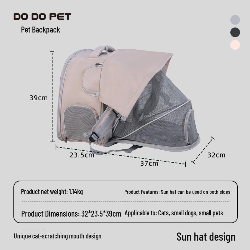 Επεκτάσιμη Σακίδιο Πλάτης για Γάτες και Σκύλους: Φορητός, Αναδιπλούμενος, Μεγάλης Χωρητικότητας Μεταφορέας για Κατοικίδια