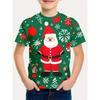 Children's Clothing Santa Claus 3D Print T-Shirts for Boys Short Sleeve Child T-Shirt Christmas Casual Girls Summer Clothes Tops