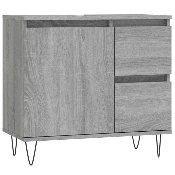VidaXL Armoire de bain sonoma gris 65x33x60 cm bois d'ingénierie 831610