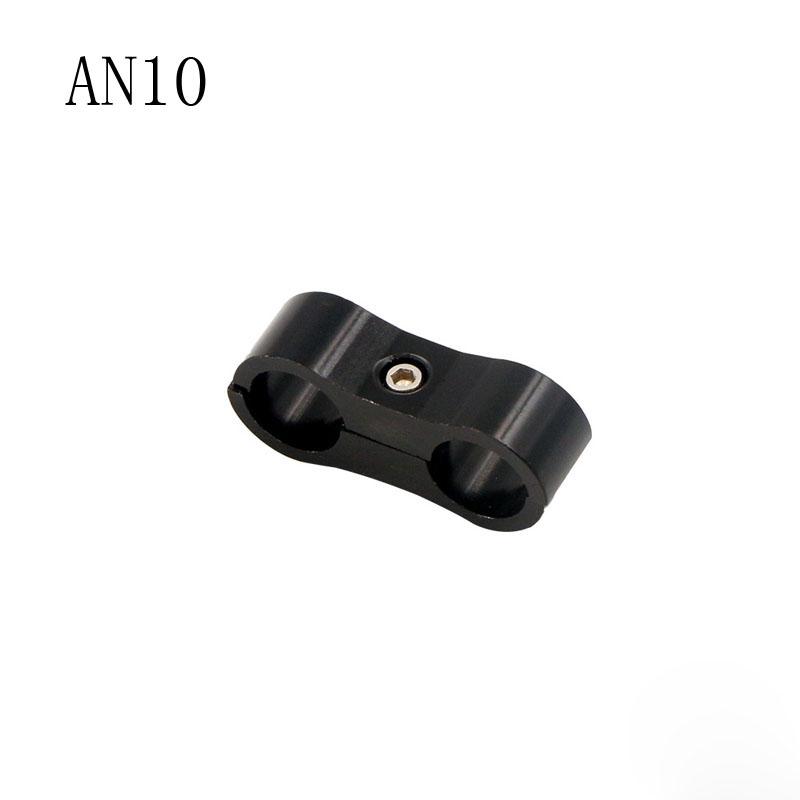 1pc AN4 AN6 AN8 AN10 Billet Öl Kraftstoff Wasser Schlauch Rohr Seprator Divider Clamp Aluminium Doppel Loch Linie Separator kit