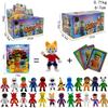 Stumble Guys Figuras de Ação Kawaii Anime 2-24 peças Modelo de Desenho Animado de PVC Bonecas Cartas de Personagens do Jogo Presentes de Coleção de Aniversário para Crianças