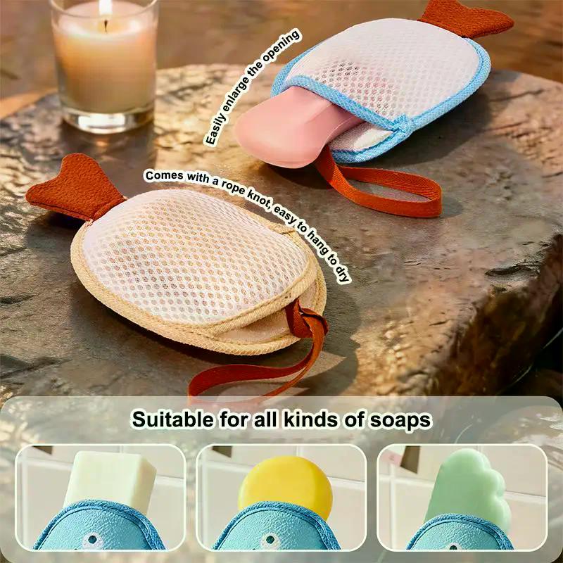 1 PCS Soap Foaming Net Bath Mesh Sponge For Shower & Body Wash Exfoliating And Deep Cleaning Scrubber For Bathroom Supplies