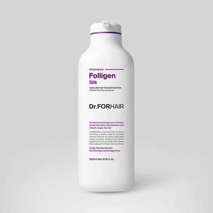 Polygen Silk Shampoo 500ml for Damaged Hair Care and Hair Loss Relief