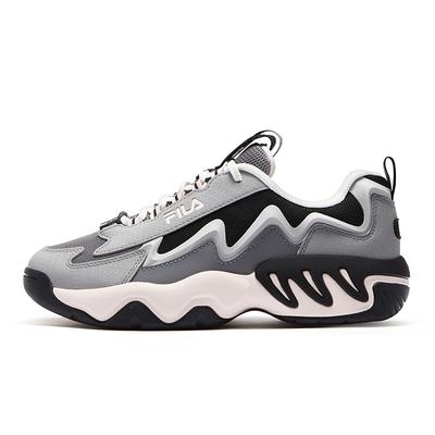 Shock Electric Shoes Retro Comfortable Versatile Basketball Shoes Women Sneaker Mystery-Gray Black T12W533201FFB