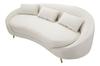 Sofa 3 Seaters Oslo With Cushions Cream Cm 185X84X68