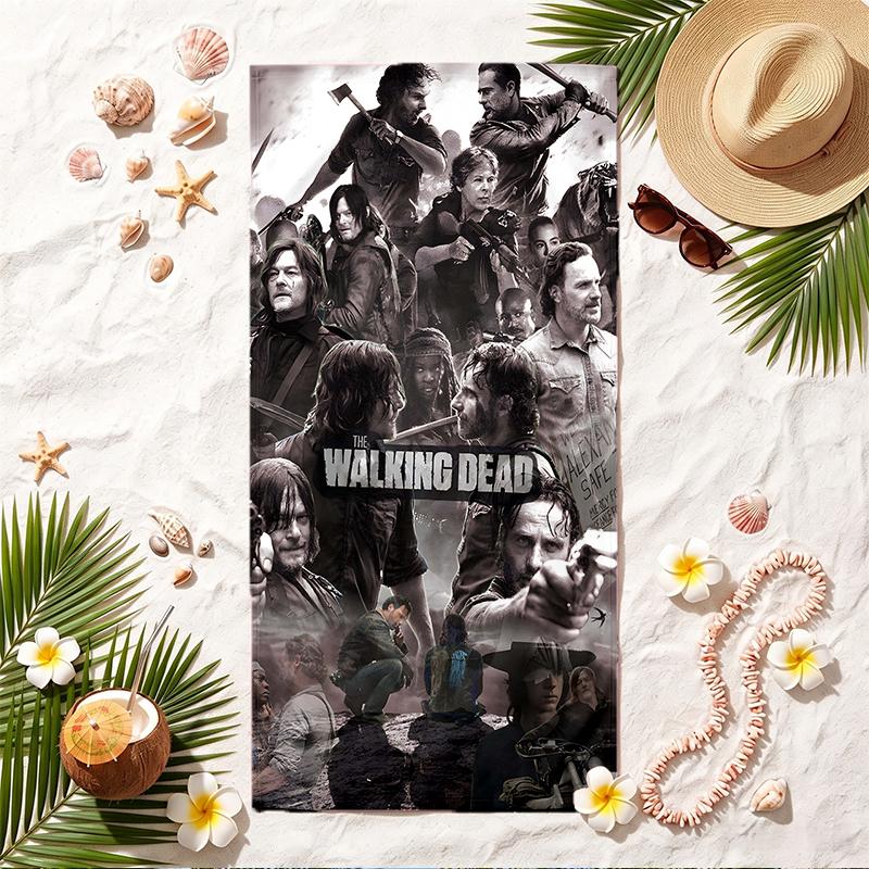 Walking Dead Soft Beach Towel Stylish Beach Pool Towel for Summer Seaside Vacation Travel