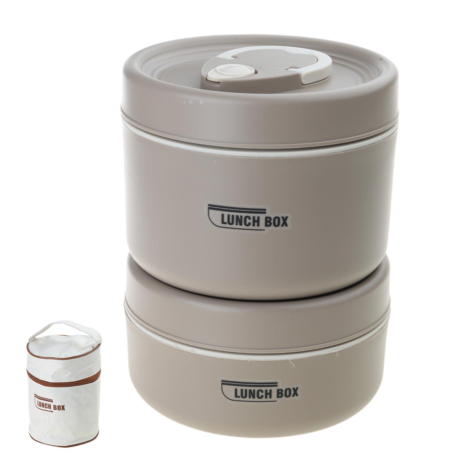 Leak proof Insulated Lunch Box Durable Stainless Steel Lunch Container for Adults Insulated and Stackable Container Set