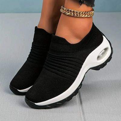 Frauen Laufschuhe Trainning Turnschuhe Weibliche Air Kissen Kausalen Sport Schuhe Slip Auf Walking Socke Schuhe Dropshipping