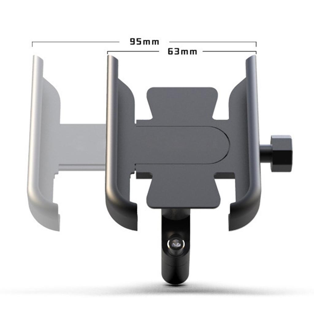 Bike Mobile Phone Holder 360 Degree Rotation Universal Aluminum Alloy Motorcycle Phone Mount for Navigation