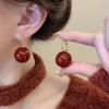 Hong Kong style elegant temperament pearl earrings women's ear buckle type niche unique design earrings European and American cold wind earrings