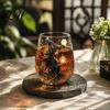 Verre Motif Boule de Cristal Fantaisie Sorcière Tasse à Thé Gothic Tumbler pour Tasse Vin Jus 320ml Vintage Halloween Vaisselle Cadeau Unique Amoureux Portable