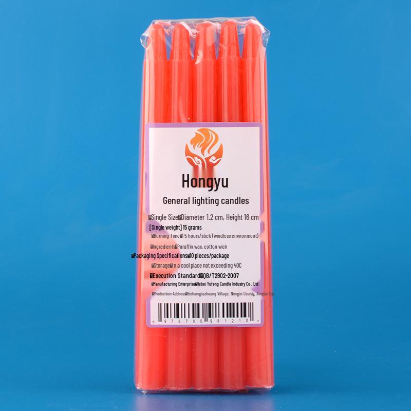 Smokeless Deodorizing White Candles for Power Outages and Buddha Offerings