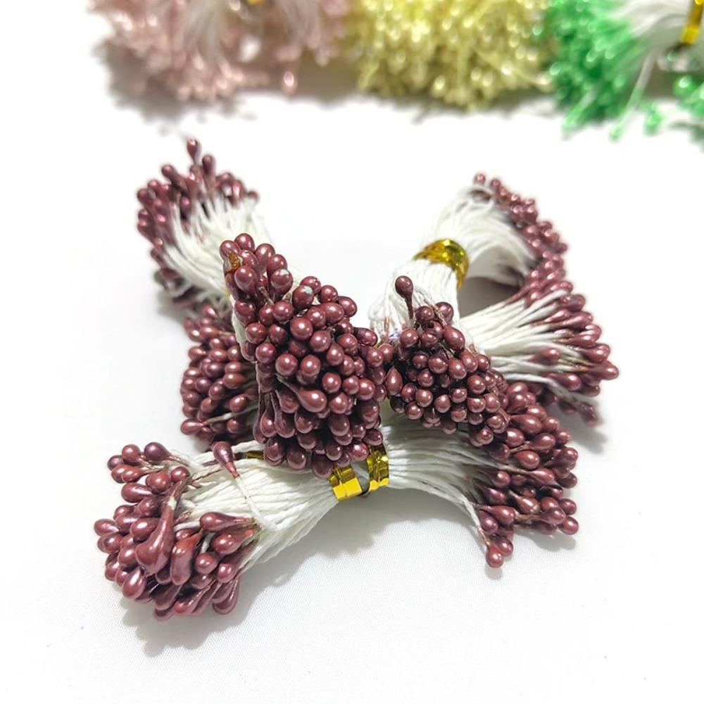 Multicolor 3mm 500pcs Artificial Sugar Flower Stamen For Craft Home Wedding Decoration Cake Decoration and DIY Pistil Stamen