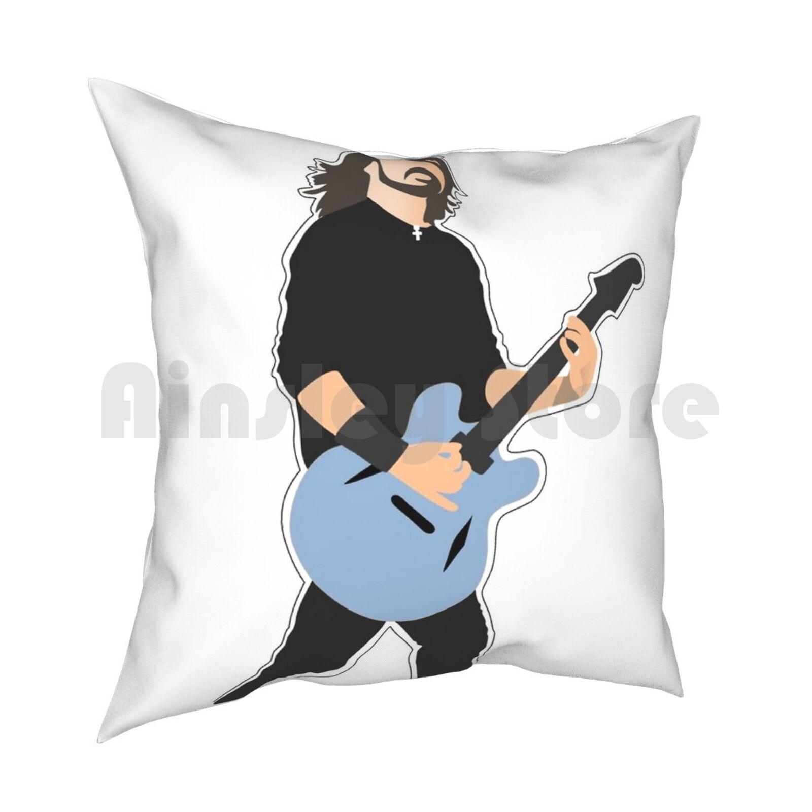 Dave Grohl Pillow Case Printed Home Soft Throw Pillow Grohl Music Music Icon Legend 30x30cm 12x12in