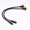 1 Stück Batterieladeadapterkabel Xt60 Stecker und Buchse zu Dc5521/Dc5525 Stromkabeladapter 15Awg