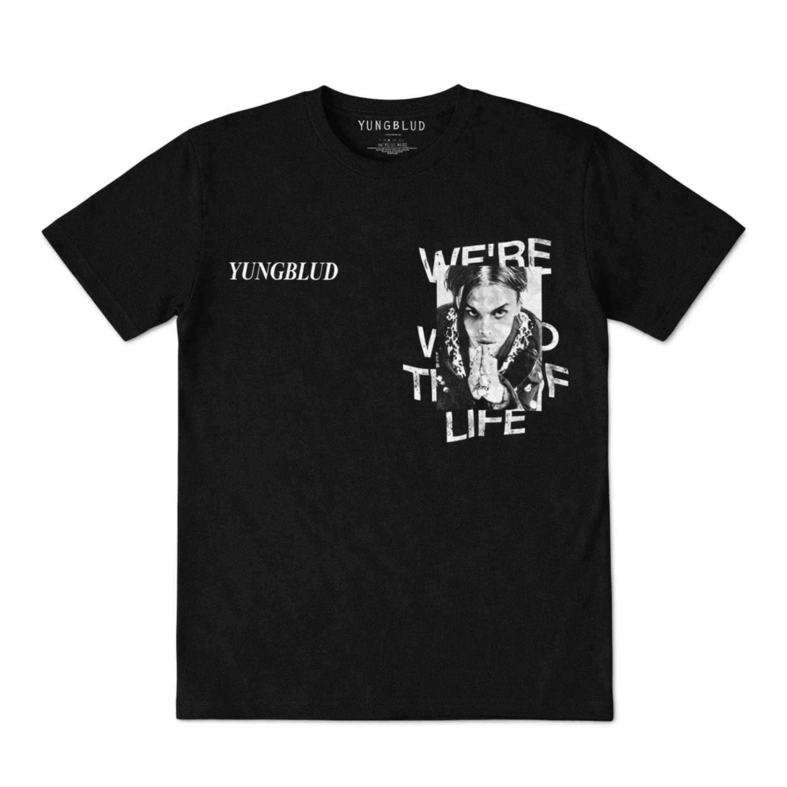 Official Yungblud Weird Time Of Life Black Graphic Alt T-Shirt 2XL