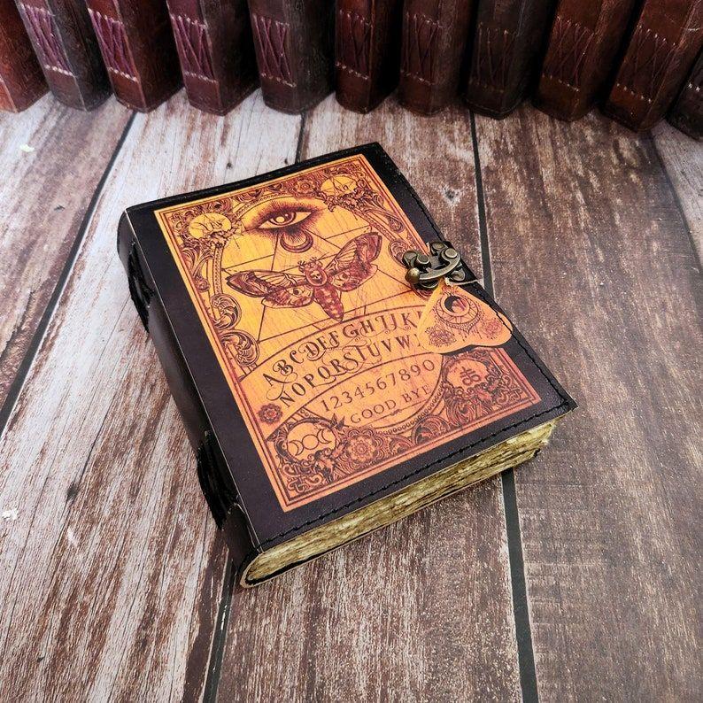 

Кожаный журнал с принтом бабочки, Кожаный дневник, Свадебный подарок, Кожаный скетчбук с состаренными страницами, Дневник сновидений, 7 x 5 in