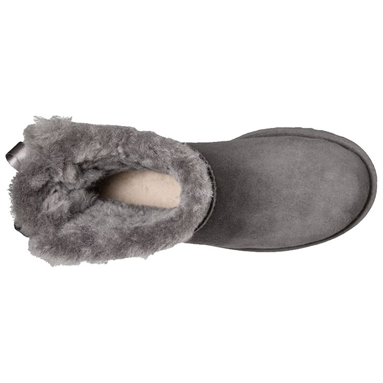 UGG Mini Bailey Bow II Boot Grey (Womens) Women Sneakers 1016501-GREY