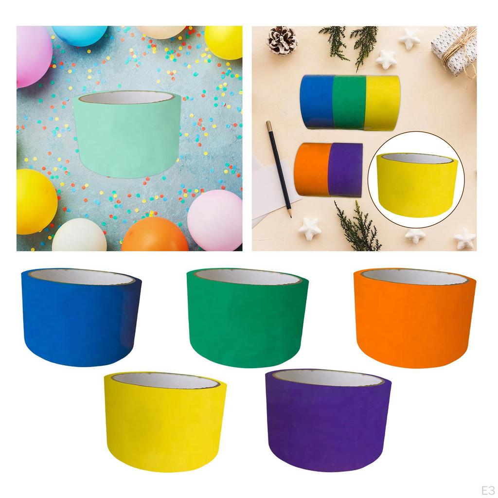 Cinta Adhesiva de Bolas de Colores para Niños y Adultos - Divertidos Recuerdos de Fiesta Suministros de Oficina
