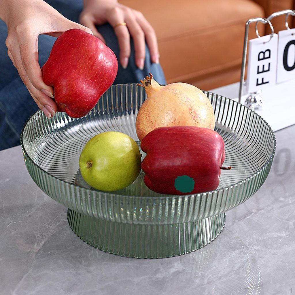 Decorative Pedestal Bowl Dessert Display Stand Storage Baskets Organization Dish Holder for