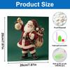 Creative DIY Framed Pearl Art Kit with Christmas Santa Pattern Sparkling Bead Canvas Ready to Display Relaxing Holiday Gift for Adults