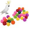 Parrot Rattan Ball Toys Bird Chewing Grind Toys Birdcage Decor Funny Pet Supplies Cage Accessories Bird Playing Bauble