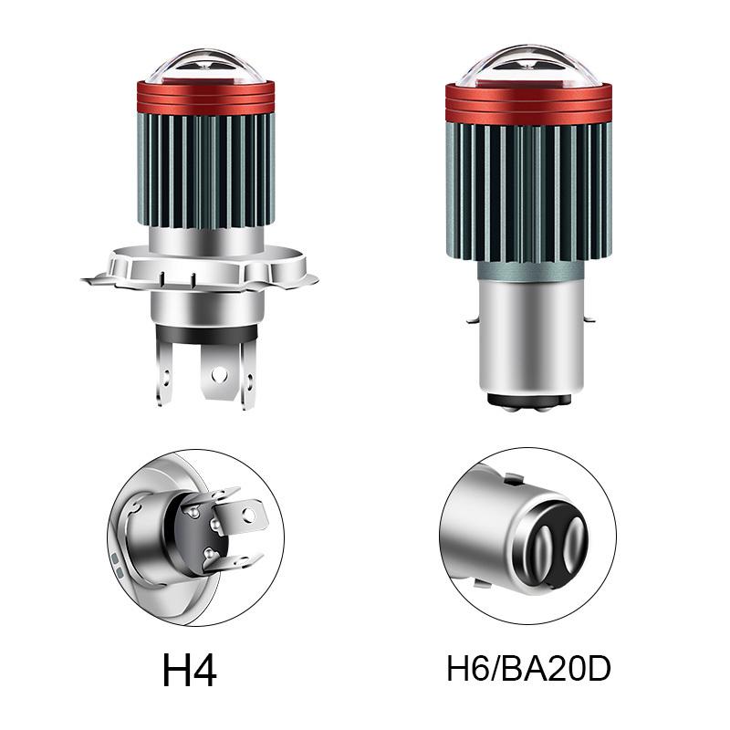 1PC 144SMD H4 P15D BA20D Motorcycle Headlight Bulbs White 12v LED Headlamp Fog Light Spotlight Play and Plug