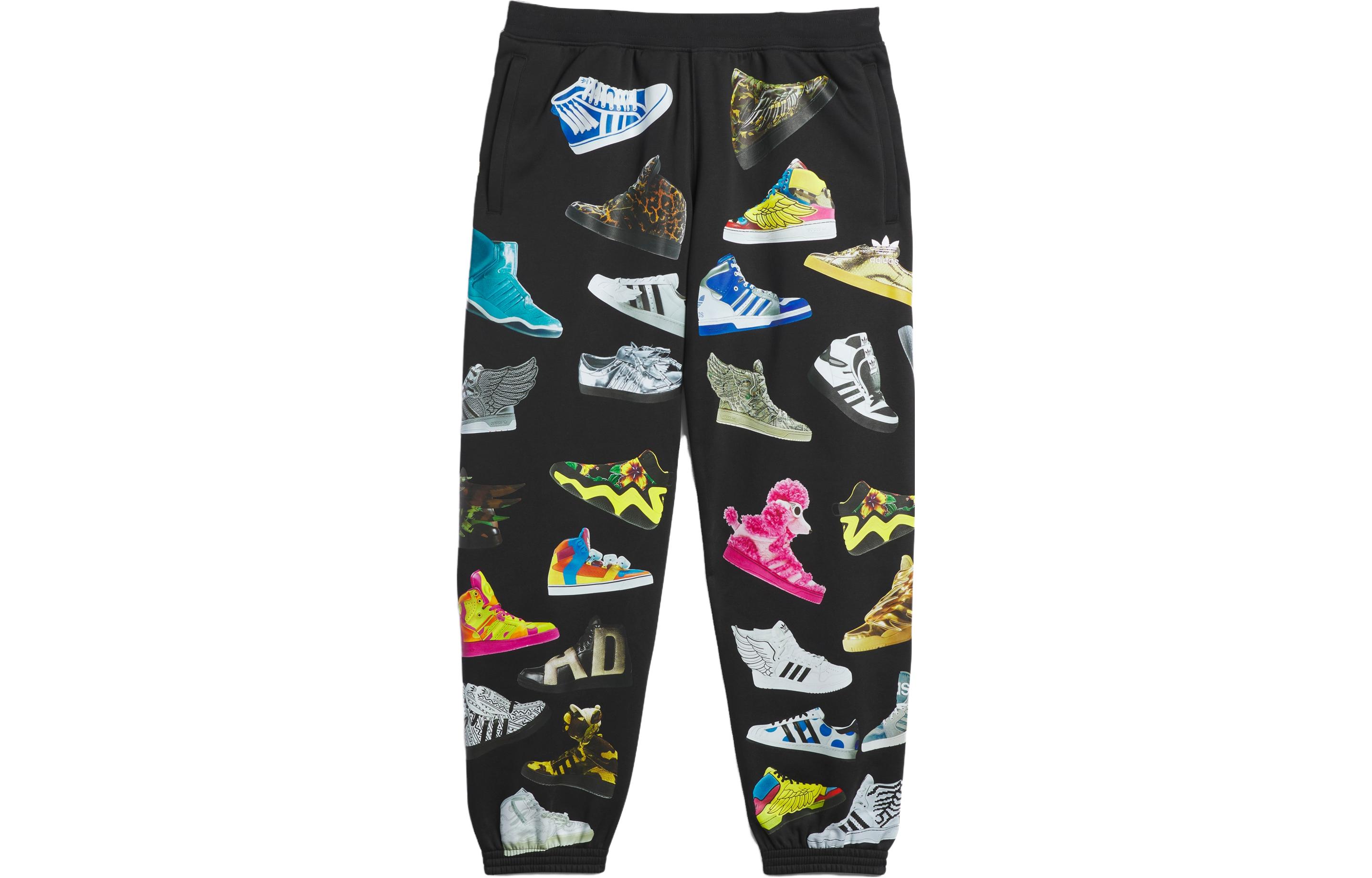 Adidas Originals JEREMY SCOTT ARCHIVE Knitted Sweatpants Unisex Black IA0096 S