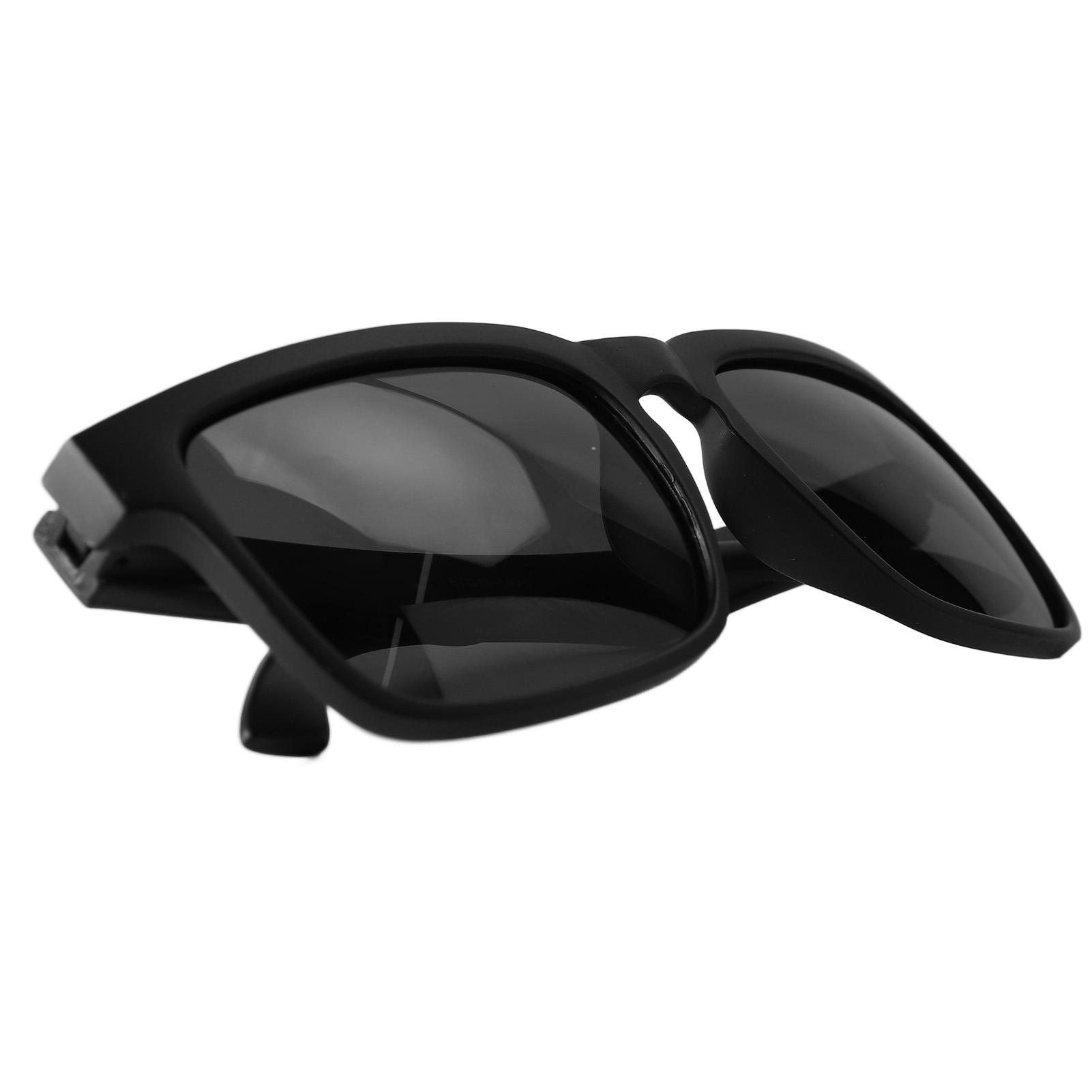 Classic Sunglasses Polarized Sunglasses Black Square Frame Light Glasses for Outdoor Hiking Riding