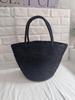 French-Style Japanese Raffia Hand-Crocheted Straw Bucket Bag for Women - Versatile Casual Single Shoulder Design.