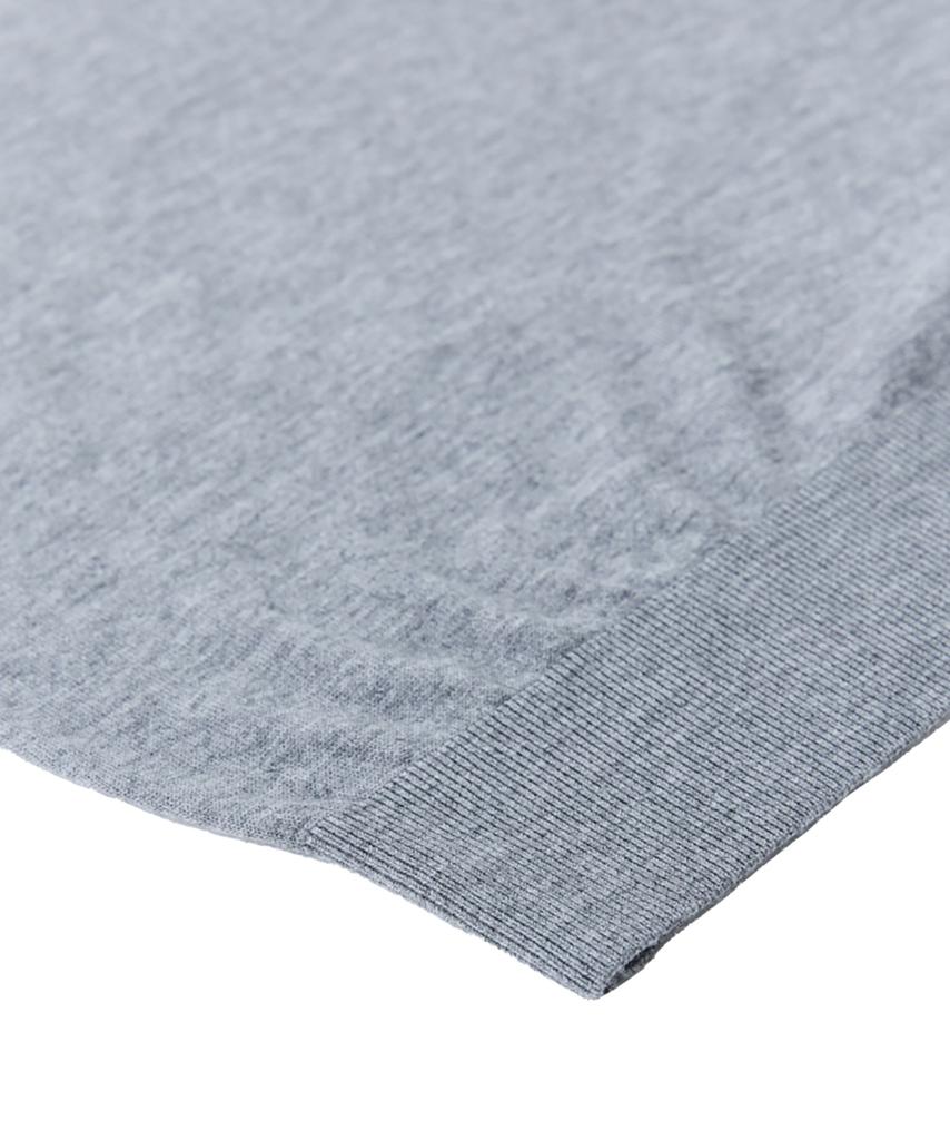 VERNO 26Ss Cashtouch Short Sleeve Polo Knit Gray