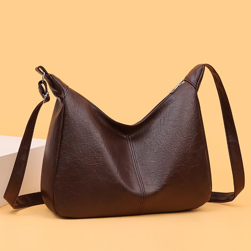 

Повсякденна міська сумка великої місткості, Високоякісна ретро сумка через плече коричневий