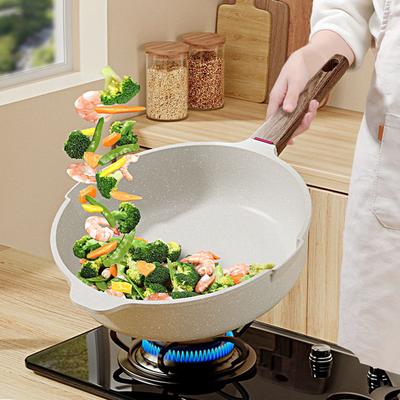 Antihaft-Pfanne Bratpfanne Wok-Pfanne Home Steak-Pfanne Pfannkuchen gebraten Induktionsherd Gasherd spezielle Kochtopf Antihaft-Pfanne