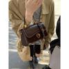 Sac pour femme nouveau sac portable automne et hiver pour femme sac carré rétro petit sac à bandoulière messager multifonctionnel bagages