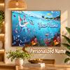 Vaporeon Custom Name Diamond Painting Personalized 5D Full Drill DIY Diamond Art Home Decor