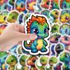 50 Cute Little Dinosaur Boy Children Cartoon Stickers Pencil Case Mobile Phone Computer DIY Waterproof Decorative Stickers