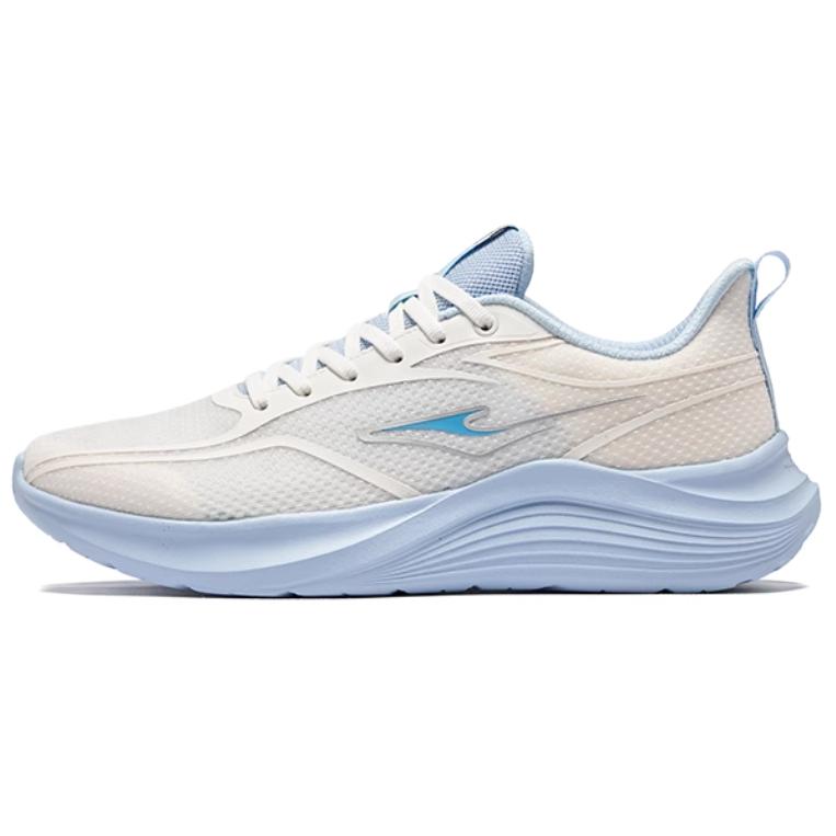 Erke Chasing 2 Comfortable Retro Breathable Durable Low-Top Casual Running Shoes Men sneakers White Blue 51125103469-005