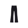 Women's Black High-Waisted Micro-Flared Jeans - 2025 Spring Style, Slimming, Hip-Covering, Elastic Fit for Pear-Shaped Figures.