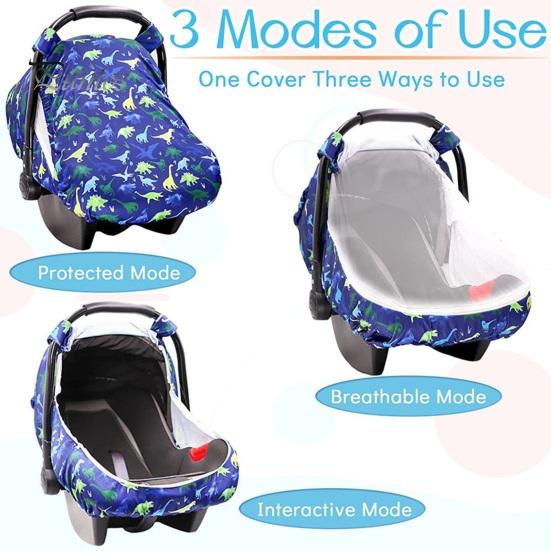Infant Basket Cover Keep Warm Safe 360 Degree Windproof Protection Baby Basket Cover for Strollers Carriers