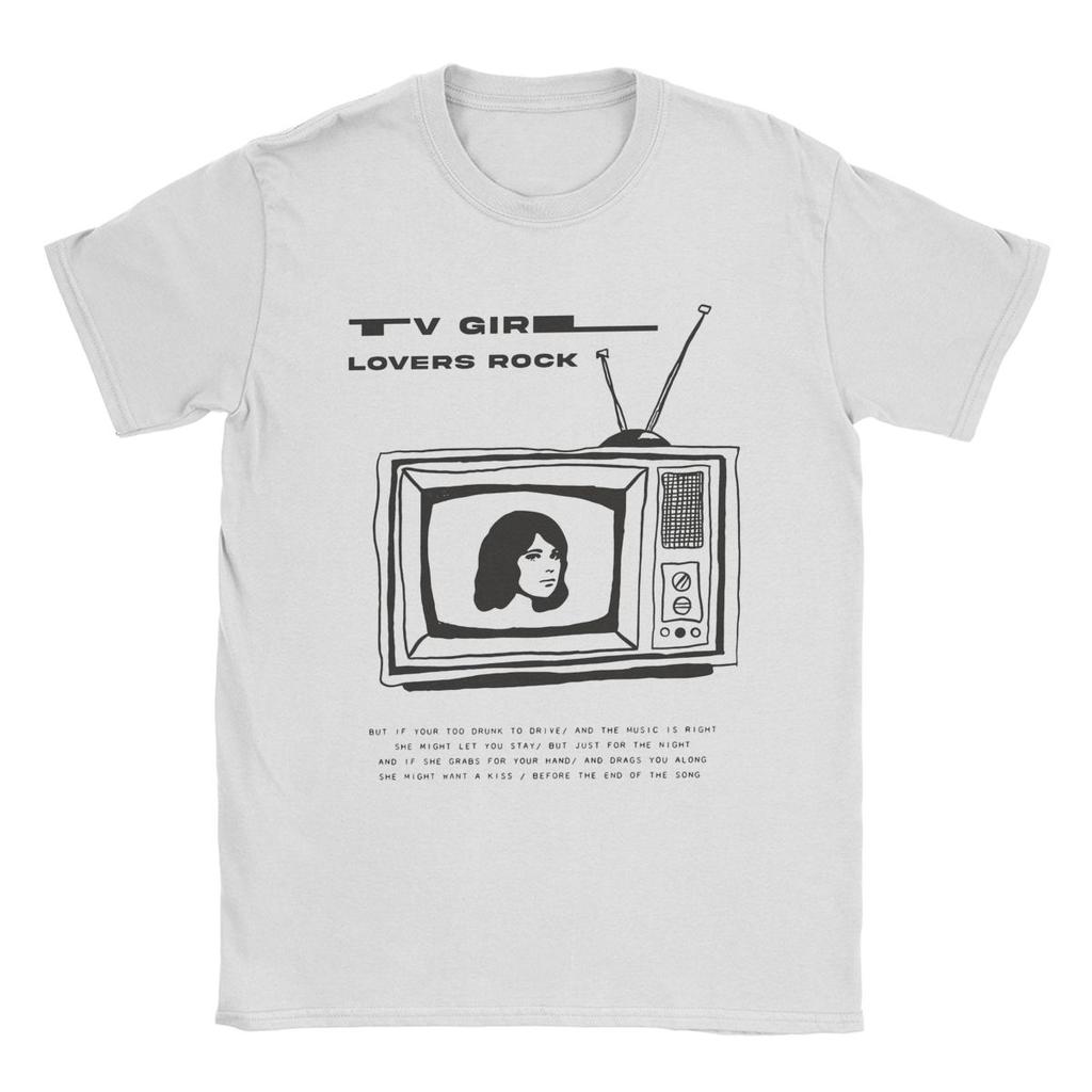 TV Girl Rock T-Shirt for Men Casual Cotton Tee Shirt Crew Neck Short Sleeve T Shirt Plus Size Clothes
