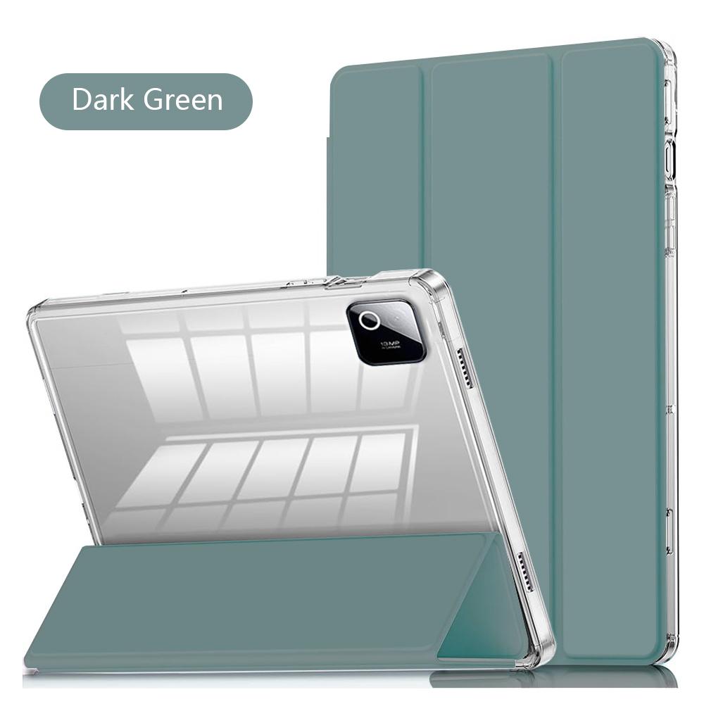 Unisex Auto Sleep/Wake Clear Crystal Tablet Case for Xiaomi Pad 7/7 Pro/8/8 Pro 11.2 Inch Transparent Back with Pen Slot Cover