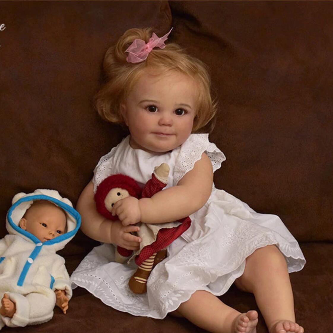 60cm Realistic June Awake Reborn Doll with 3D Skin and Visible Veins 60 cm
