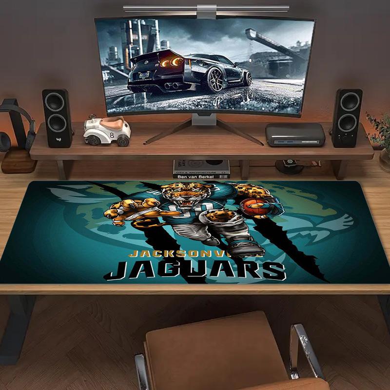 Jacksonville Jaguars Color Mouse Pad Large Gaming Table Cushion Non-slip Laptop Tablet Big Mousepad XXL Mat Mini PC Playmat With Lock Edge